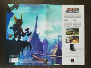 Ratchet Lank Future Tools of Destruction 2006 Playstation 3 anuncio a color dos páginas - Imagen 1 de 1