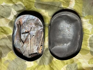 US WW2 Soap box Battle Of The Bulge WWII Relic Original Dug Artifact USA - Imagen 1 de 5