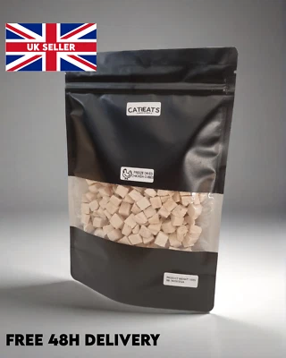 200G Bag Natural Healthy Freeze Dried Chicken Bites Snacks Treats For Cats UK - Image 1 of 4