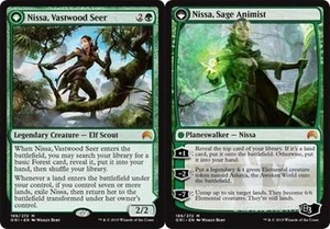 NISSA, VASTWOOD SEER | NISSA, SAGE ANIMIST Magic Origins MTG Green Mythic Rare - Picture 1 of 1
