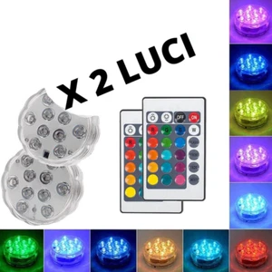 2 Stück Poolleuchten LIGHT Mini RGB LED Birnen Licht Unterwasser Badewanne - Bild 1 von 12