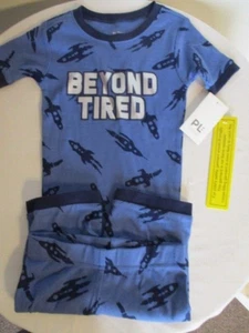 NWT Petit Lem Beyond Tired S/S Knit 100% Cotton 2 pc Shorts Pajama Set Size 5 - Picture 1 of 5