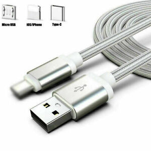 1M 2M 3M USB Cable Android iOS Type-C Fast Charging For Phone X 11 Pro Huawei