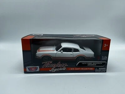 MODELLINO AUTO FORD MAVERICK GRABBER 1974 - MOTOR MAX - SCALA 1:24 "DIE CAST" - Immagine 1 di 2