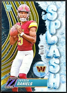 2024 Panini Zenith Jayden Daniels Splash Rookie Gold /10 #3 RC 1/10 First Print - Picture 1 of 2