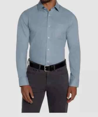 Banana Republic Men's Non-Iron Slim Fit Dress Shirt, Blue, Size M - Image 1 of 4