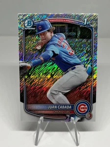 Juan Cabada 2025 Bowman Chrome Shimmer Refractor #BCP-207 Cubs - Picture 1 of 2