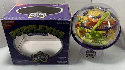 Perplexus The Original 3D Maze Puzzle Ball 2009 Busy Life Brand Used In Box, - Image 1 of 4