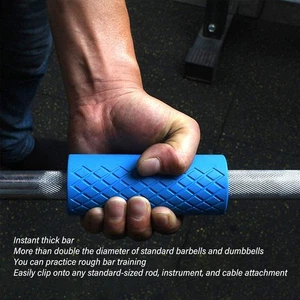 Barbell Grips Standard High Density Slip Resistance Silicone Dumbbell Grips Fo B - Picture 1 of 12