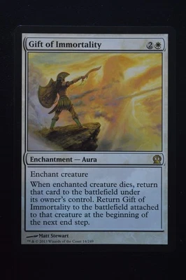 Magic The Gathering MTG GIFT OF IMMORTALITY Theros LP Lightly Played - Image 1 of 2
