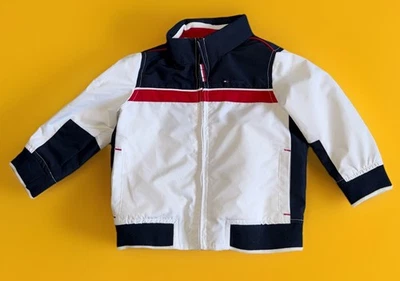 TOMMY HILFIGER BEBÉ 18 Meses EE. UU. PARCHE CORTAVIENTOS CREMALLERA CHAQUETA NUEVO CON ETIQUETAS Foto 1 de 4