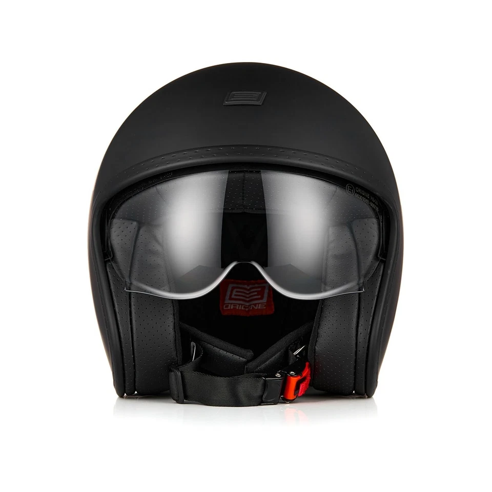 Capacete de motocicleta rosto aberto capacete scooter capacete 3/4 com viseira - Imagem 1 de 4