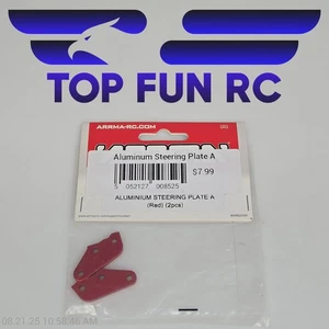 Arrma Aluminum Steering Plate A (Red) (2pcs) - Picture 1 of 1