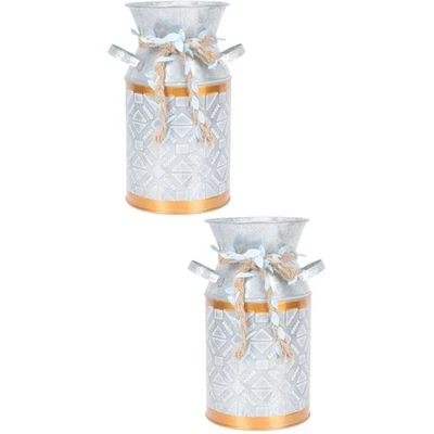  2 Pack Blumenstütze Metall Blumenständer Blumenanzeigevase Eisenblumenhalter - Bild 1 von 4