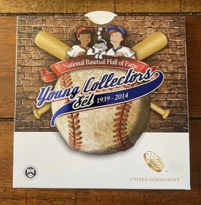 2014 Baseball Hall Of Fame Young Collector Half Dollar Commemorative Curved Coin - Picture 1 of 11