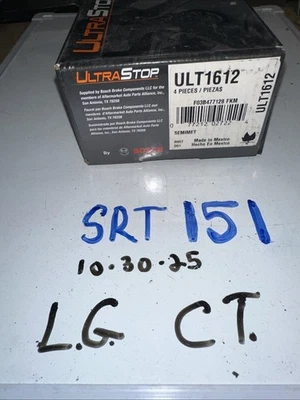 Ultra Stop By  BOSCH ULT1612 Premium  Semi Metallica Brake Pads NOS 4 Pieces - Image 1 of 4