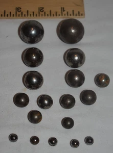 Vintage Stahlmurmeln Steelies 17 - groß, mittel & klein - Bild 1 von 2