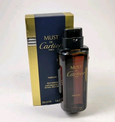 MUST DE CARTIER 50ml PARFUM Spray recharge NEU/OVP