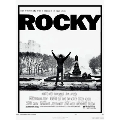 Druck 1976 Poster Sylvester Stallone ROCKY Balboa Boxen Film Wanddeko Geschenk - Bild 1 von 3