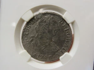 1783 MO FF Mexico 2 Reale El Cazador Shipwreck NGC Genuine - Picture 1 of 4