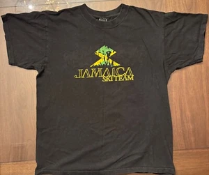 jamaican ski team t shirt large black - Picture 1 of 2