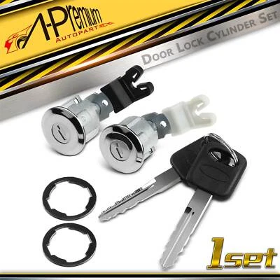 Cilindro de cerradura de puerta y llaves delanteras 2 piezas para Ford Aerostar E-150 E-250 Mazda Mercury Foto 1 de 4