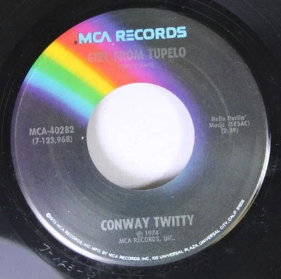 Country 45 Conway Twitty - Girl From Tupelo / I See The Want To In Your Eyes On - Image 1 of 2