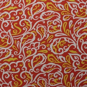 RICHLOOM ALBANY MANGO ROJO NARANJA ABSTRACTO EXTERIOR INTERIOR TELA POR YARDA 54" W - Imagen 1 de 4