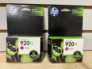 HP Genuine 920XL Magenta Ink Cartridge (2 Pack) Brand New - Picture 1 of 2