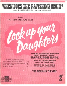 LIONEL BART Sheet Music WHEN DOES THE RAVISHING BEGIN? / LOCK UP YOUR DAUGHTERS - Picture 1 of 4