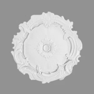 PROVISTON Stuckrosette | Polystyrol | Durchmesser 400 mm | Weiß | Deckenrosette - Bild 1 von 5