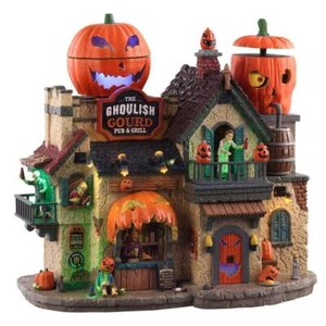 Lemax The Ghoulish Gourd Pub & Grill With 4.5V Adaptor - Spooky Town Halloween - Picture 1 of 1