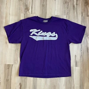 Vintage NHL Hockey Los Angeles Kings T-Shirt Old Logo Men's XL Purple Exclusive - Picture 1 of 5