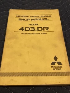 MITSUBISHI DIESEL ENGINE MODEL 4D31 4D31-T 4D30 4DR5 6DR5 SERVICE REPAIR MANUAL - Picture 1 of 5