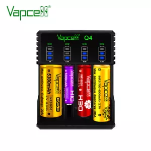 Cargador cargador Vapcell Q4 para 4x 3,7 V baterías de iones de litio - Imagen 1 de 3