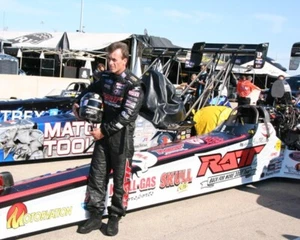 CLAY MILLICAN RATT TOP FUEL CAR CLOSE UP SHOT 8X10 GLOSSY PHOTO #E7 - Picture 1 of 1