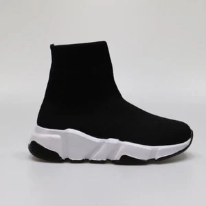 Women Chunky Heel Shoes Ribbed Sneakers Casual Running Ladies Platform Trainers - Picture 1 of 4
