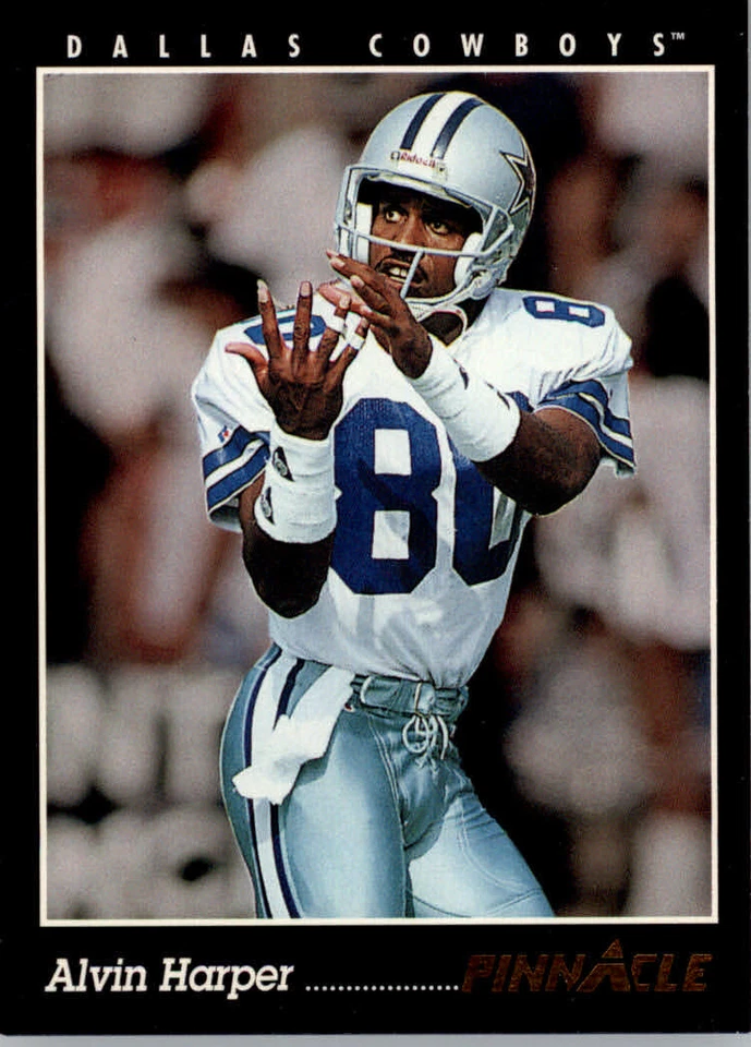 1993 Pinnacle Football #90 Alvin Harper - Dallas Cowboys - Image 1 of 2