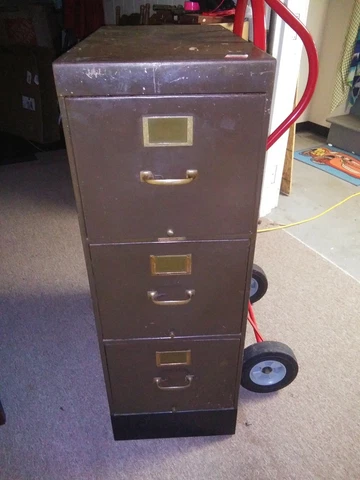 Vintage Library Bureau Sole Cabinet Makers Steel and Brass file Cover