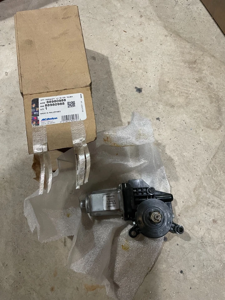 88980988 AC Delco Ventana Motor Delantero Trasero Pasajero Lado Derecho Nuevo Chevy Pontiac Foto 1 de 1