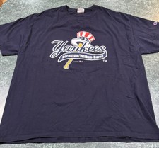 2007 Champion Scranton Wilkes Barre Yankees Navy Blue  T-Shirt Mens Size 2XL