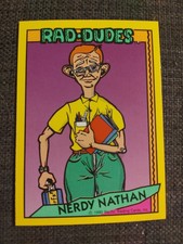 1990 RAD-DUDES  Nerdy Nathan Pacific Trading Cards #2