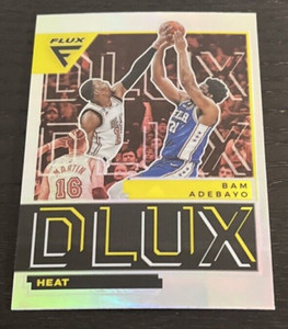 2022-23 Panini Flux - #7 - Bam Adebayo - Dlux  - Silver Prizm - Miami Heat
