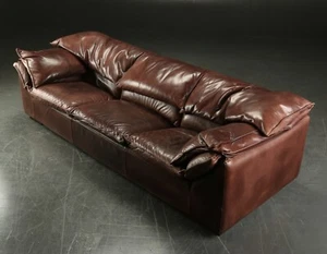Top vintage rehbraunes 3er Ledersofa Model 'Monza', Jens Juuls Eilersen Dänemark - Bild 1 von 3