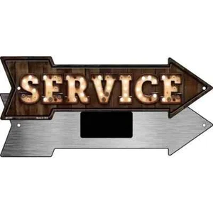 Service Bulb Letters 2.25"x8" Arrow Magnet Fridge Refrigerator Kitchen Home - Picture 1 of 2