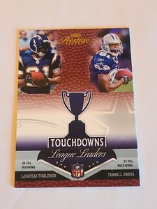 2007 Prestige League Leaders 24 LaDainian Tomlinson Owens Larry Johnson Harrison