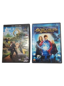 The Sorcerers Apprentice (2010) & OZ The Great And Powerful (2013) DVDS Disney - Picture 1 of 3