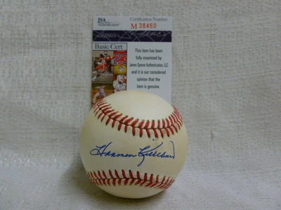 Harmon Killebrew Minnesota Twins Signed AL Bobby Brown Baseball JSA M 38460 - Image 1 of 4