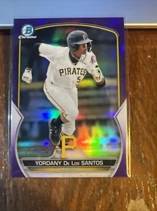 Yordani Yordany De Los Santos 2023 Bowman Chrome Prospects Purple Refractor /250 - Picture 1 of 7