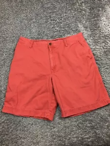 Izod Khaki Shorts Womens Size 36 Peach Pink Salmon Cotton - Picture 1 of 12